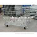 Wire rolling storage cage/roller cage/stackable wire container for sale